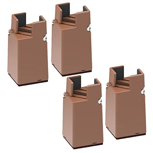 4er-Pack verstellbare Möbelerhöhungen, Möbelbeine aus Metall, Schrankbeine, Schreibtischbeine, Stehtischbeine, moderne Ersatzfüße für Möbel, Stützbein mit Schutzsockel und Schrauben (7,5 cm erhöhen, 4er-Pack verstellbare Möbelerhöhungen, Möbelbeine aus Metall, Schrankbeine, Schreibtischbeine, Stehtischbeine, moderne Ersatzfüße für Möbel, Stützbein mit Schutzsockel und Schrauben (7,5 cm erhöhen, von Generisch
