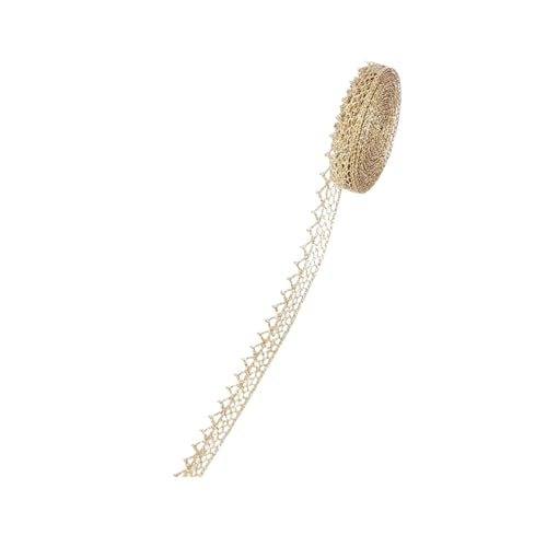 5/10 Yard Gold Silber Spitzennetzbesatz Band Kurve Spitzenstoff Nähen Geflochtene Spitze Hochzeit DIY Kleidung Bastelzubehör(B03,5 Yard) von Generisch