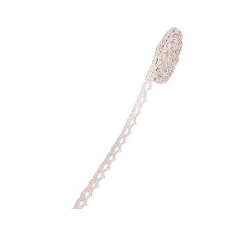 5/10 Yard Gold Silber Spitzennetzbesatz Band Kurve Spitzenstoff Nähen Geflochtene Spitze Hochzeit DIY Kleidung Bastelzubehör(B12,10 Yard) von Generisch