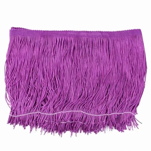 5/10 m Polyester-Quasten-Fransen zum Nähen, Kleid, Spitzenband, dekorative Bordüre, Bastelzubehör, 10 x 20 cm - 10 m von Generisch