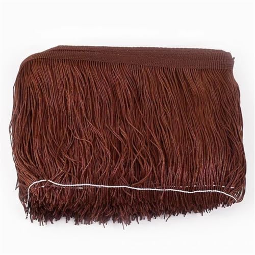5/10 m Polyester-Quasten-Fransen zum Nähen, Kleid, Spitzenband, dekorative Bordüre, Bastelzubehör, 13 x 10 cm - 5 m von Generisch