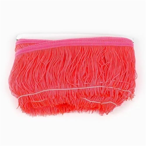 5/10 m Polyester-Quasten-Fransen zum Nähen, Kleid, Spitzenband, dekorative Bordüre, Bastelzubehör, 17 x 30 cm - 5 m von Generisch