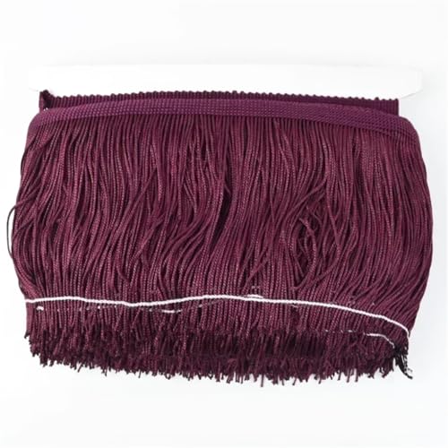 5/10 m Polyester-Quasten-Fransen zum Nähen, Kleid, Spitzenband, dekorative Bordüre, Bastelzubehör, 19 x 20 cm - 5 m von Generisch