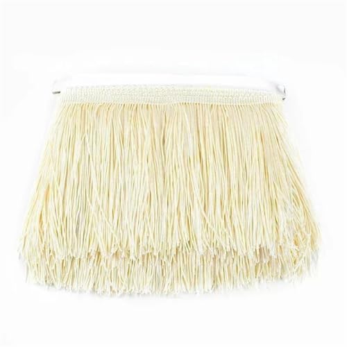 5/10 m Polyester-Quasten-Fransen zum Nähen, Kleid, Spitzenband, dekorative Bordüre, Bastelzubehör, 22 x 10 cm - 5 m von Generisch