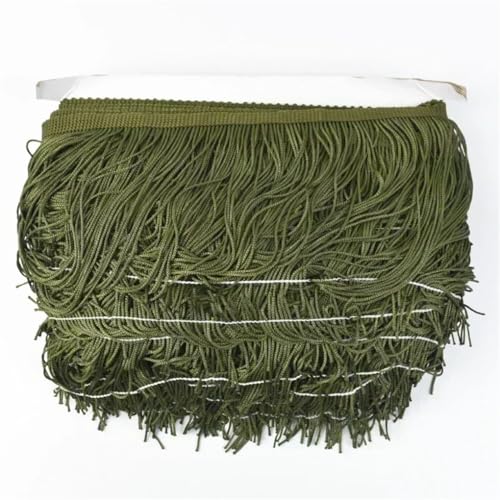 5/10 m Polyester-Quasten-Fransen zum Nähen, Kleid, Spitzenband, dekorative Bordüre, Bastelzubehör, 35 x 15 cm - 5 m von Generisch