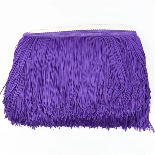 5/10 m Polyester-Quasten-Fransen zum Nähen, Kleid, Spitzenband, dekorative Bordüre, Bastelzubehör, 39 x 15 cm - 5 m von Generisch
