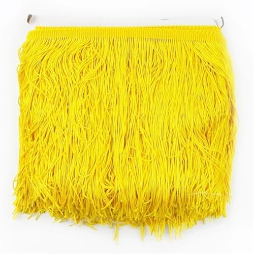 5/10 m Polyester-Quasten-Fransen zum Nähen, Kleid, Spitzenband, dekorative Bordüre, Bastelzubehör, 5 x 20 cm - 5 m von Generisch
