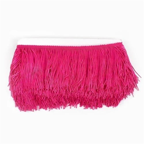 5/10 m Polyester-Quasten-Fransen zum Nähen, Kleid, Spitzenband, dekorative Bordüre, Bastelzubehör, 9 x 20 cm - 5 m von Generisch