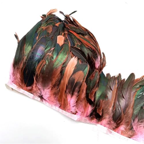 5–10 Meter natürliche Hühner-Hahnschwanz-Federn, Besätze, Fransen, Hochzeit, Party, Kleid, Dekoration, Zubehör, 13–18 cm, Pnnrk Federn, 5 Meter 5–10 Meter natürliche Hühner-Hahnschwanz-Federn, Besätze, Fransen, Hochzeit, Party, Kleid, Dekoration, Zubehör, 13–18 cm, Pnnrk Federn, 5 Meter von Generisch