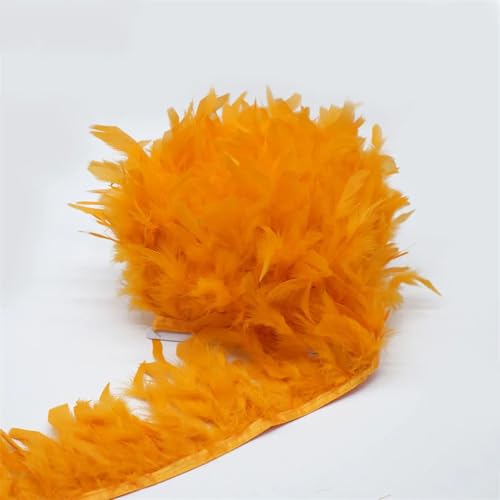 5–10 m lange Türkei-Federborte mit Fransen-Federband für Hochzeitskleid, Rock, DIY, Orange, 10 m 5–10 m lange Türkei-Federborte mit Fransen-Federband für Hochzeitskleid, Rock, DIY, Orange, 10 m von Generisch