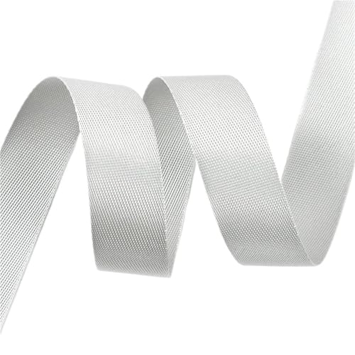 5 Meter Nylon-Gurtband, 20–50 mm Breite, Nähbandmaterial für Taschengriffe, Bandbesatz, Hundehalsbänder, Gürtelherstellung(LightGray,50mm) von Generisch