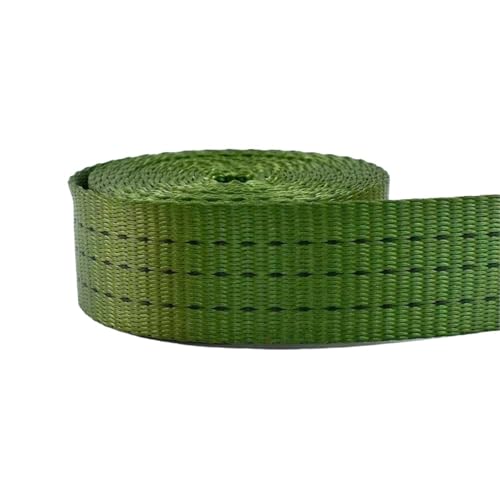 5 Meter Nylon-Gurtband, 25 mm, 38 mm, 50 mm Breite, für DIY-Näh-Rucksackgurte, Schrägband, Bastelprojekte(Army Green-38mm) von Generisch