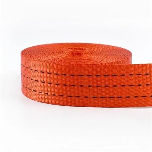 5 Meter Nylon-Gurtband, 25 mm, 38 mm, 50 mm Breite, für DIY-Näh-Rucksackgurte, Schrägband, Bastelprojekte(Red-38mm) von Generisch
