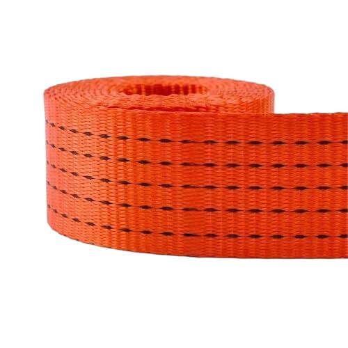 5 Meter Nylon-Gurtband, 25 mm, 38 mm, 50 mm Breite, für DIY-Näh-Rucksackgurte, Schrägband, Bastelprojekte(Red-50mm) von Generisch