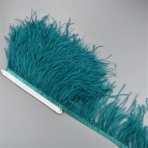 5 Meter Straußenfederband, 10–15 cm, Quaste, Fransenborte, Nähen, Rock, Kleidung, Accessoires, Hochzeit, Loch, Blau 5 Meter Straußenfederband, 10–15 cm, Quaste, Fransenborte, Nähen, Rock, Kleidung, Accessoires, Hochzeit, Loch, Blau von Generisch