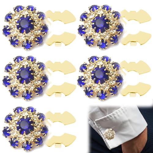 5 Stück Strass-Knopfabdeckungen, abnehmbare dekorative Knöpfe zum Anklipsen, Schmuck für Damen/Herren, glänzende Kristall-Nähknopfabdeckungen für Hemden, geeignet für Kleider, DIY und 5 Stück Strass-Knopfabdeckungen, abnehmbare dekorative Knöpfe zum Anklipsen, Schmuck für Damen/Herren, glänzende Kristall-Nähknopfabdeckungen für Hemden, geeignet für Kleider, DIY und von Generisch