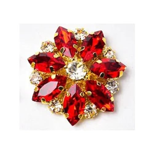 5 Stück exquisite modische Strass-Knöpfe mit flacher Rückseite, Kristallglas-Knöpfe zum Nähen, Pullover, Dekoration, Bekleidungszubehör 5 Stück exquisite modische Strass-Knöpfe mit flacher Rückseite, Kristallglas-Knöpfe zum Nähen, Pullover, Dekoration, Bekleidungszubehör von Generisch
