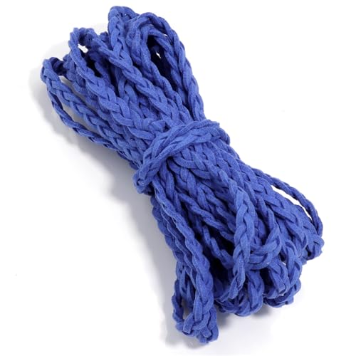 5 Yards/Lot 6mm Faux Wildleder Schnüre Bunte Weiche Textur Schnüre for DIY Handwerk Home Party Dekoration Kleidung Hut Taschen Zubehör(Sapphire) von Generisch