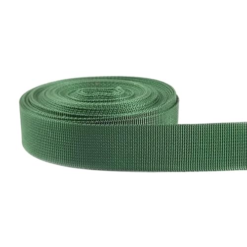5 m langes, dekoratives Nylon-Jacquard-Gurtband, 20–50 mm, für Nähen von Schultertaschengurten, Kleidergürteln, Schrägband, Bastelzubehör(Grass Green,50mm) von Generisch