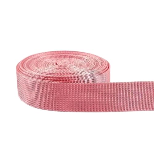 5 m langes, dekoratives Nylon-Jacquard-Gurtband, 20–50 mm, für Nähen von Schultertaschengurten, Kleidergürteln, Schrägband, Bastelzubehör(Pink,50mm) von Generisch