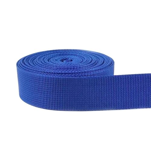 5 m langes, dekoratives Nylon-Jacquard-Gurtband, 20–50 mm, für Nähen von Schultertaschengurten, Kleidergürteln, Schrägband, Bastelzubehör(Royal Blue,32mm) von Generisch