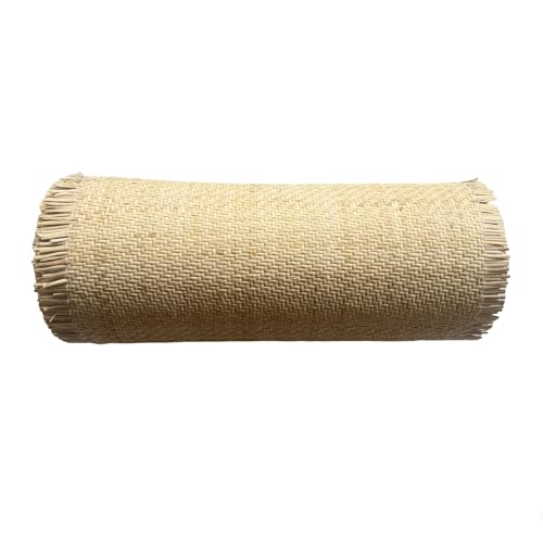 50,8 cm breites natürliches Rattan-Gurtband, Rolle, strapazierfähiger Netzstoff für Möbelreparatur, DIY-Projekte, Stühle, Schränke, Betten (50,8 x 1000,8 cm), umweltfreundliche Heimdekor-Lösung von Generisch