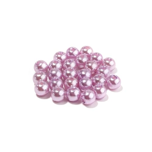 50-1000 teile/los Runde ABS Imitation Perle Perlen Lose Perlen Kunststoff Acryl Spacer Perlen for Schmuck Machen Diy Armband Halskette(Light purple,3mm x 1000PCS) von Generisch