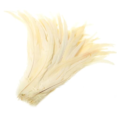 50-500 Stück Heiße Hahnschwanzfedern 25–30 cm, Federn für Hochzeits- und Weihnachtsdekorationen, Basteln, Beige, 25–30 cm, 500 Stück 50-500 Stück Heiße Hahnschwanzfedern 25–30 cm, Federn für Hochzeits- und Weihnachtsdekorationen, Basteln, Beige, 25–30 cm, 500 Stück von Generisch