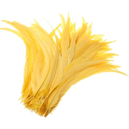 50-500 Stück Heißer Hahnschwanz-Feder, 25–30 cm, Federn für Hochzeits- und Weihnachtsdekorationen, Basteln, Goldgelb, 25–30 cm, 500 Stück 50-500 Stück Heißer Hahnschwanz-Feder, 25–30 cm, Federn für Hochzeits- und Weihnachtsdekorationen, Basteln, Goldgelb, 25–30 cm, 500 Stück von Generisch