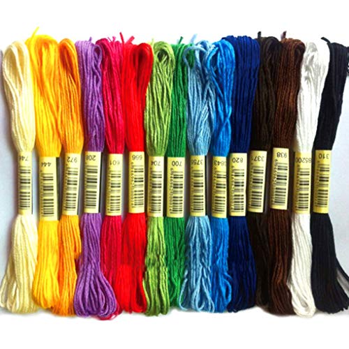 50 Farben Kreuzstichgarn, Stickgarn, Stickgarn, Nähgarn, Basteln, 6 Kordeln, DIY-Armband, geflochtene Farbe, zufällige Farbauswahl 50 Farben Kreuzstichgarn, Stickgarn, Stickgarn, Nähgarn, Basteln, 6 Kordeln, DIY-Armband, geflochtene Farbe, zufällige Farbauswahl von Generisch