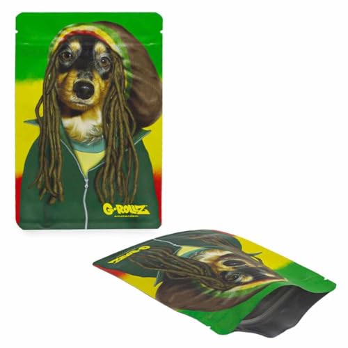 50 G-Rollz Smellproof Zip Bags Druckverschlussbeutel geruchtsdicht Tüten, diverse Motive (Reggae) von Generisch