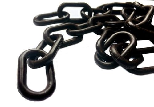 50 Meter Kunststoffkette/Absperrkette schwarz - 6 mm von Generisch