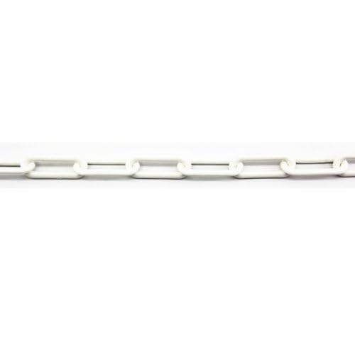 50 Meter Kunststoffkette/Absperrkette weiß - 6 mm von Generisch