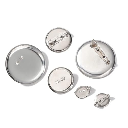 50 Stück 13 mm silberne Broschen-Verschlüsse Pin Disk Pad Lünette Rohlinge Cabochon Basis Tabletts mit Pin Clip für DIY Broschen Schmuck Haltbarkeit 50 Stück 13 mm silberne Broschen-Verschlüsse Pin Disk Pad Lünette Rohlinge Cabochon Basis Tabletts mit Pin Clip für DIY Broschen Schmuck Haltbarkeit von Generisch