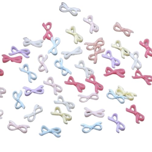 50 Stück Exquisite Bow Nail Art Charms, 3D-Harz Ribbon Bowknot Schmuck, Nagel Strass Dekor Maniküre DIY Zubehör 50 Stück Exquisite Bow Nail Art Charms, 3D-Harz Ribbon Bowknot Schmuck, Nagel Strass Dekor Maniküre DIY Zubehör von Generisch
