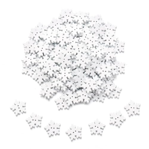 50 Stück Holzknöpfe mit Schneeflocken, handgefertigt, Nähen, Kleidung, Dekoration, Knöpfe für Bastelarbeiten, Scrapbooking, 18 mm 50 Stück Holzknöpfe mit Schneeflocken, handgefertigt, Nähen, Kleidung, Dekoration, Knöpfe für Bastelarbeiten, Scrapbooking, 18 mm von Generisch