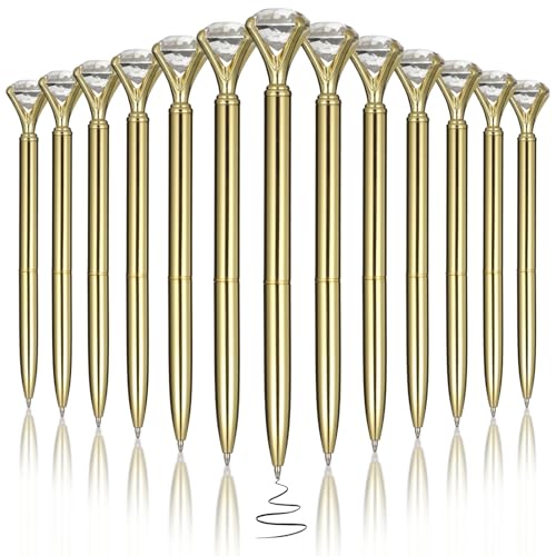 50 Stück Kristallstifte mit glitzernder Oberseite, schwarze Tinte, Kugelschreiber für Brautpartys, Partys und Hochzeiten 50 Stück Kristallstifte mit glitzernder Oberseite, schwarze Tinte, Kugelschreiber für Brautpartys, Partys und Hochzeiten von Generisch