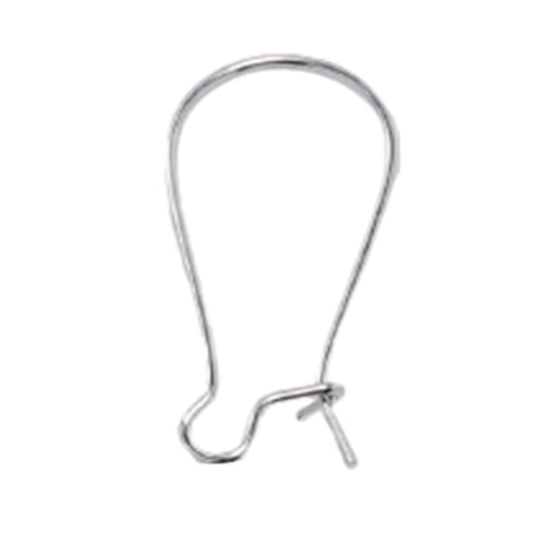 50 Stück Ohrringhaken Edelstahl Nierenohrdrähte Ohrringhaken Verschluss für DIY Ohrring Schmuck Haltbarkeit von Generisch