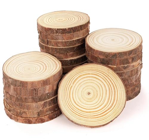 50 Stücke Holzscheiben, 6-7cm, Runde Naturholz Baumscheiben ohne Loch, Holz-Scheiben Ca.8mm Dicke für DIY Handwerk Hochzeit Mittelstücke Weihnachten Dekoration 50 Stücke Holzscheiben, 6-7cm, Runde Naturholz Baumscheiben ohne Loch, Holz-Scheiben Ca.8mm Dicke für DIY Handwerk Hochzeit Mittelstücke Weihnachten Dekoration von Generisch