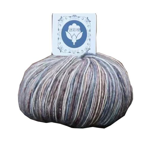 50 g Wollmischgarn, Ombré-Garn zum Stricken, Häkeln, Weben und Basteln (Stil 2) von Generisch