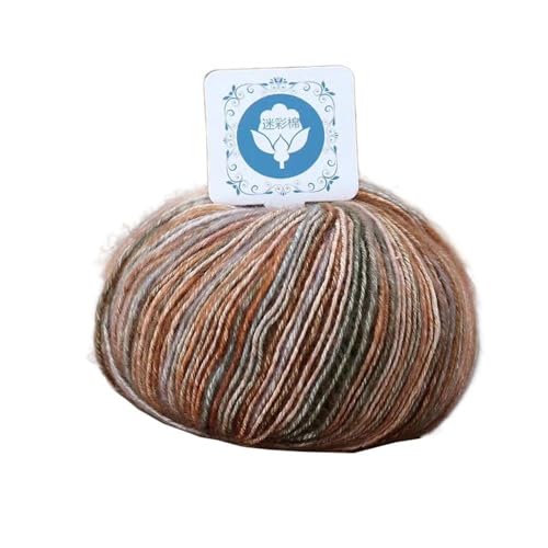 50 g Wollmischgarn, Ombré-Garn zum Stricken, Häkeln, Weben und Basteln (Stil 3) von Generisch