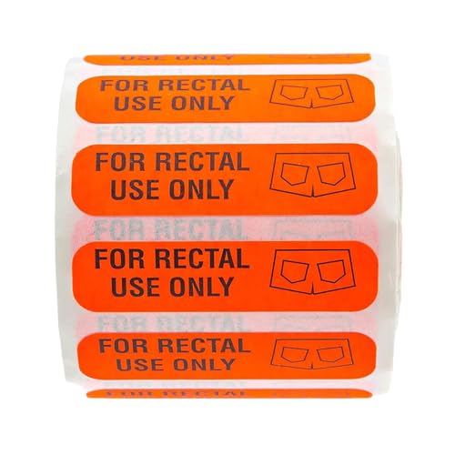 500PCS Rektal Verwenden Nur Aufkleber - Permanent Klebend, For Rectal Use Only Stickers, Mit Wasserdichter Oberfläche, Scherzetiketten, Scherzwandaufkleber, Lustige Aufkleber Dekorative Aufkleber von Generisch
