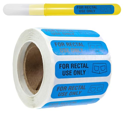 500PCS Rektal Verwenden Nur Aufkleber - Permanent Klebend, For Rectal Use Only Stickers, Mit Wasserdichter Oberfläche, Scherzetiketten, Scherzwandaufkleber, Lustige Aufkleber Dekorative Aufkleber von Generisch