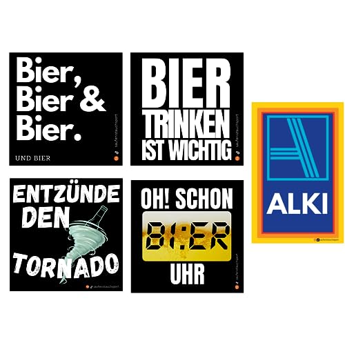 50x Bier Liebhaber Sticker Set Malle Sticker Set/Malle Aufkleber Set/Ballermann Sticker/Party Sticker/Sauf Sticker/Mallorca/Testsieger Sticker/Bumsbar Sticker/Oktoberfest/JGA/Party Sticker Set von Generisch