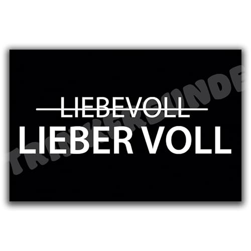 50x LIEBE(R) VOLL Malle Sticker - Mallorca Party Accessoires - Lustige Aufkleber für Festival, Oktoberfest, Agrar Sauf von TRINKFREUNDE