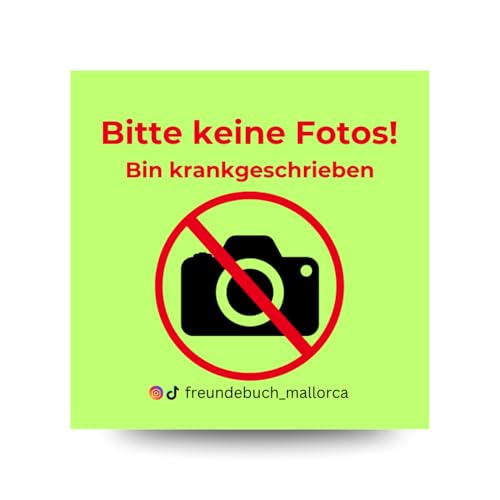 50x Malle"bin krankgeschrieben" Sticker I Freundebuch Mallorca Aufkleber I Festival Stickerset I Party Sticker I 1 Design (50) von Generisch