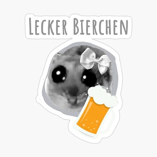 50x LECKER BIERCHEN Malle Accessoires Sticker - Mallorca Aufkleber Lustig - Festival Party Agrar von TRINKFREUNDE