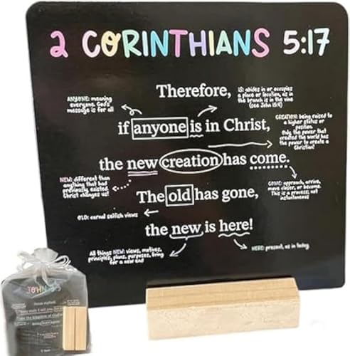 52 Skripture Cards, Bibel Scriptures Memory Verse Card, Scriptures Cards with Bible Verses, Bibles Verses Prayer Card with Wooden Stand 52 Skripture Cards, Bibel Scriptures Memory Verse Card, Scriptures Cards with Bible Verses, Bibles Verses Prayer Card with Wooden Stand von Generisch