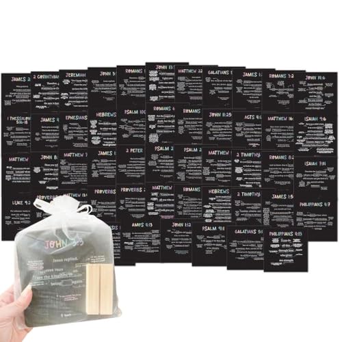 52 Skripture Cards: A Mapped Bible Verse For Every Week Year, Scripture Stand, Bible Wood Memory Cards Memory von Generisch