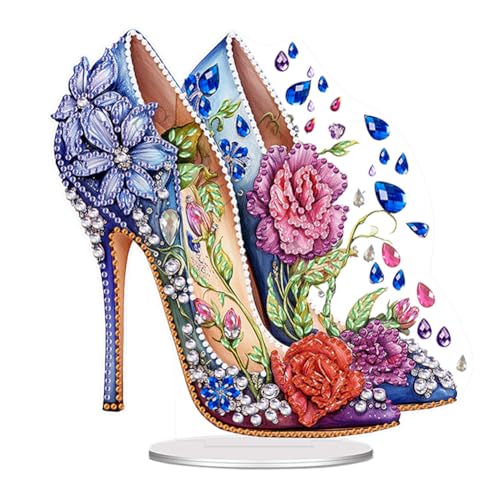 5D DIY Diamond Painting Blume High Heels Ornament, Diamant Malerei Tischdeko, Diamant Painting Tisch Deko, Malen nach Zahlen Erwachsene Geschenk 5D DIY Diamond Painting Blume High Heels Ornament, Diamant Malerei Tischdeko, Diamant Painting Tisch Deko, Malen nach Zahlen Erwachsene Geschenk von Generisch